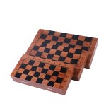【 Professional grade solid wood chess set 】 Multi size portable storage chess box comes with a spare queen and a coordinate chessboard