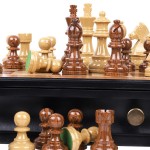 Premium Wooden Chess Set with Drawer Storage - Handcrafted Chess Board Game for Adults & Kids