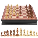 Premium Wooden Chess Set with Drawer Storage - Handcrafted Chess Board Game for Adults & Kids