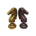 Retro gilded zinc alloy chess piece set