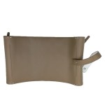 Brown dual axis leather roll chess set