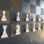 Giant Wall Magnetic Chess Set