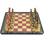 [Napoleonic Wars Theme]3D Figurine Chess Set with Retro Military Style - Collector's Edition Chess Pieces & Desktop Decor