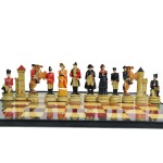 [Napoleonic Wars Theme]3D Figurine Chess Set with Retro Military Style - Collector's Edition Chess Pieces & Desktop Decor
