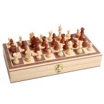 Kids Foldable Chess Set - Wooden Travel Chess Board