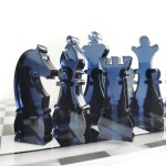 Acrylic Chess Display Board (30x30cm) - Equipped with Advanced Chess Pieces